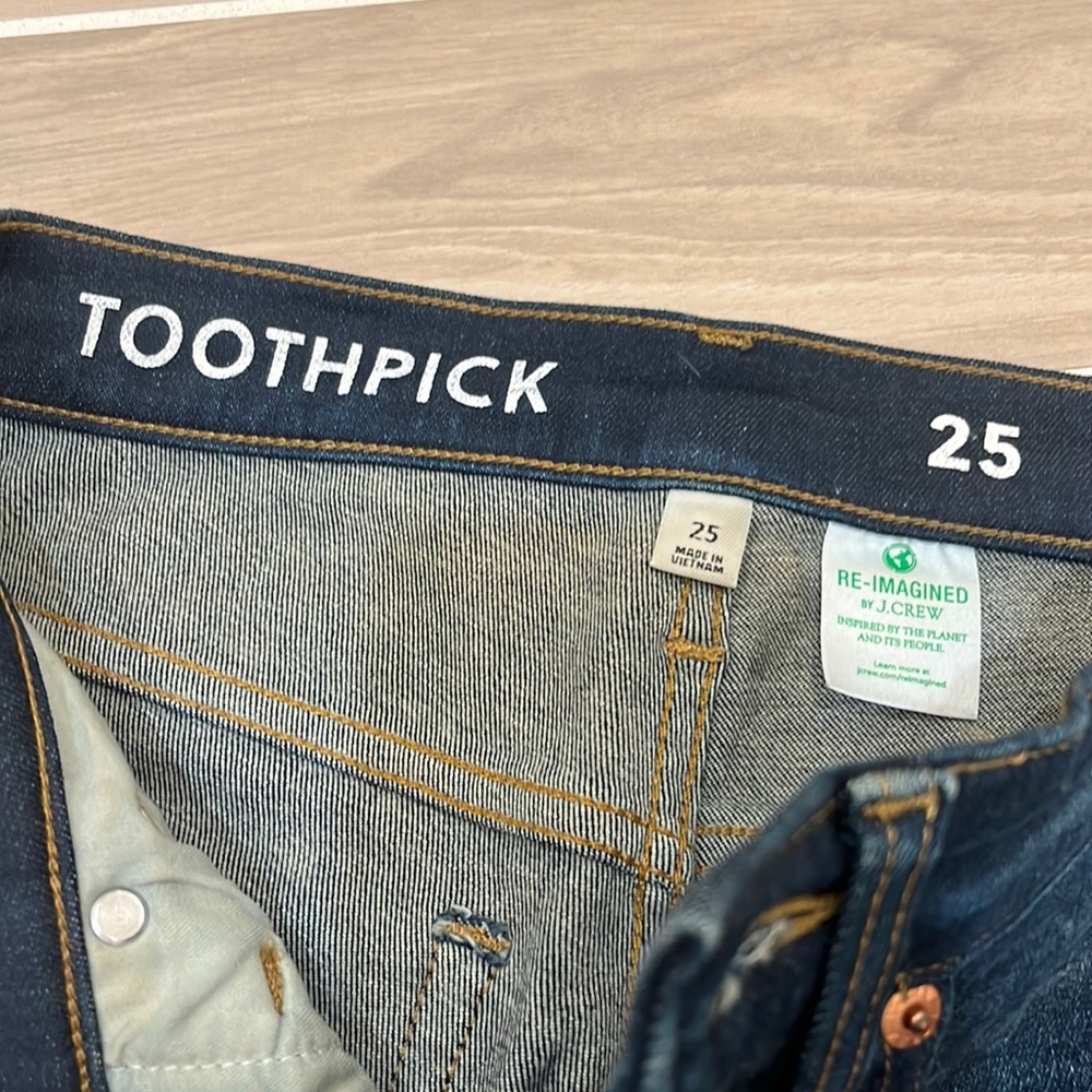 Jcrew Toothpick skinny denim